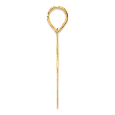 14K Yellow Gold Script Number 59 Pendant – view 3