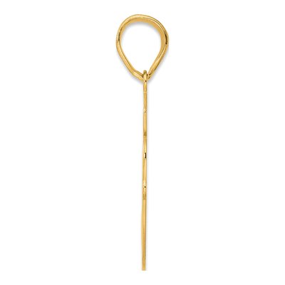 14K Yellow Gold Script Number 60 Pendant – view 3
