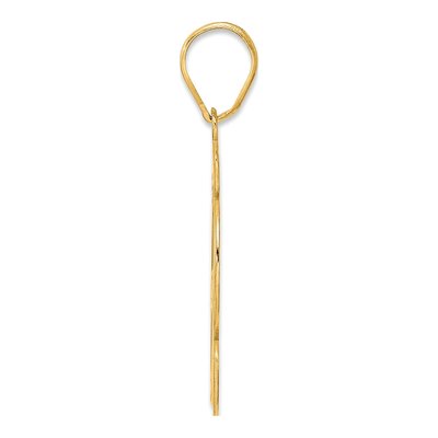 14K Yellow Gold Script Number 62 Pendant – view 3