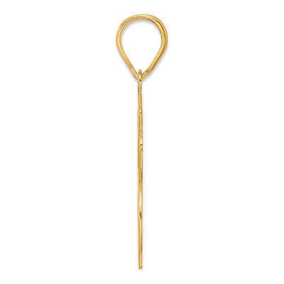 14K Yellow Gold Script Number 66 Pendant – view 3