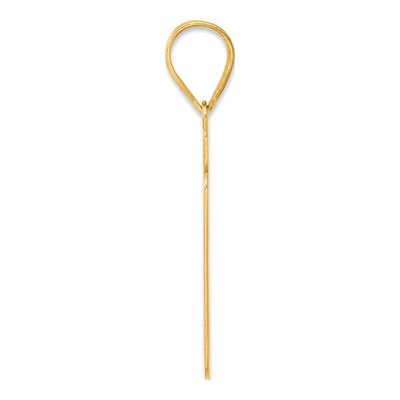 14K Yellow Gold Script Number 67 Pendant – view 3