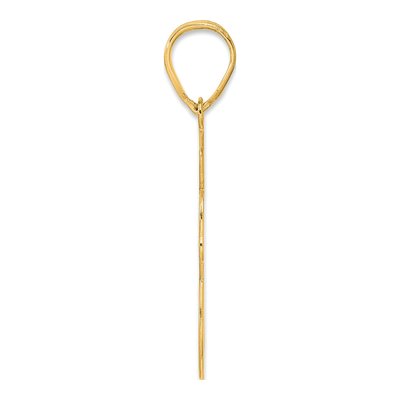 14K Yellow Gold Script Number 68 Pendant – view 3