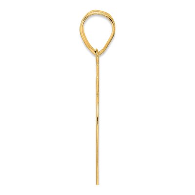 14K Yellow Gold Script Number 69 Pendant – view 3