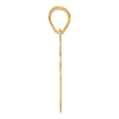 14K Yellow Gold Script Number 70 Pendant – view 3