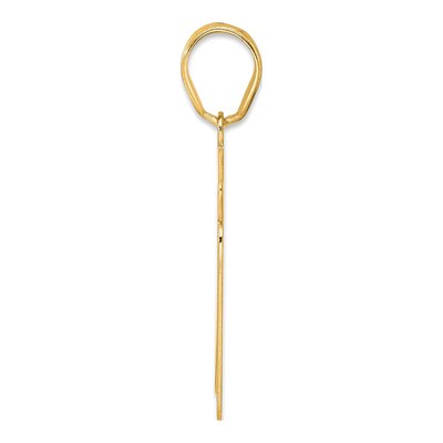 14K Yellow Gold Script Number 71 Pendant – view 3