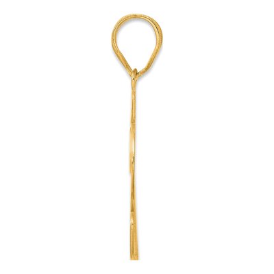 14K Yellow Gold Script Number 72 Pendant – view 3
