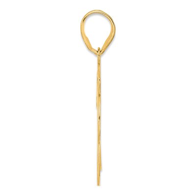 14K Yellow Gold Script Number 73 Pendant – view 3