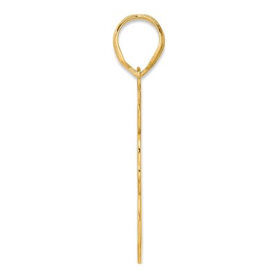 14K Yellow Gold Script Number 78 Pendant – view 3