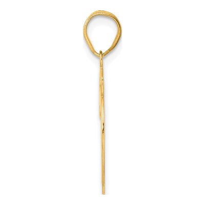 14K Yellow Gold Script Number 79 Pendant – view 3