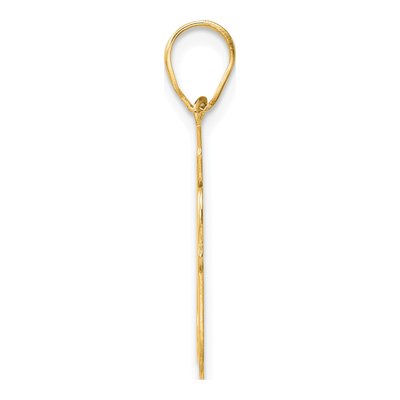 14K Yellow Gold Script Number 80 Pendant – view 3