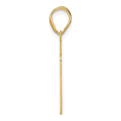14K Yellow Gold Script Number 81 Pendant – view 3