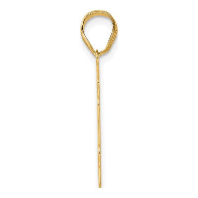 14K Yellow Gold Script Number 84 Pendant – view 3