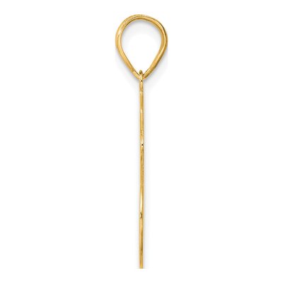 14K Yellow Gold Script Number 86 Pendant – view 3