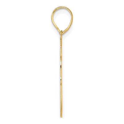 14K Yellow Gold Script Number 90 Pendant – view 3