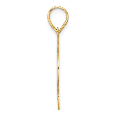 14K Yellow Gold Script Number 92 Pendant – view 3