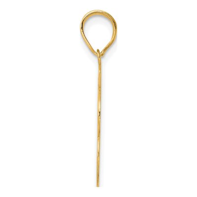 14K Yellow Gold Script Number 93 Pendant – view 3