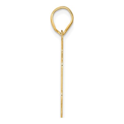 14K Yellow Gold Script Number 94 Pendant – view 3