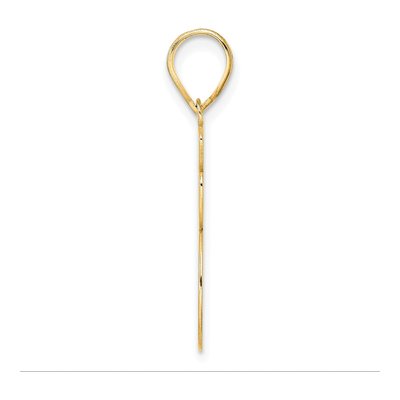 14K Yellow Gold Script Number 95 Pendant – view 3