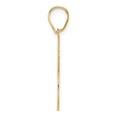 14K Yellow Gold Script Number 96 Pendant – view 3