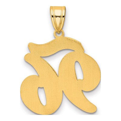 14K Yellow Gold Script Number 96 Pendant – view 4