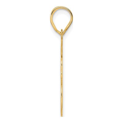 14K Yellow Gold Script Number 98 Pendant – view 3
