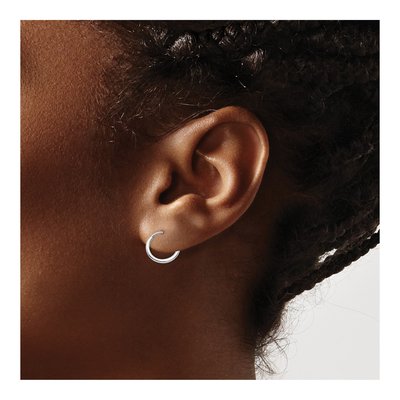 14K White Gold Endless Hoop Earring Set of 3 – view 4
