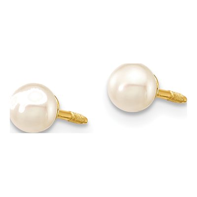 Girls' 14K Gold Pearl Bracelet & Earring Set – view 2