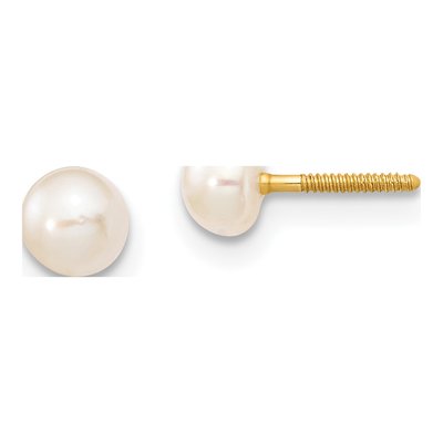 Girls' 14K Gold Pearl Bracelet & Earring Set – view 3