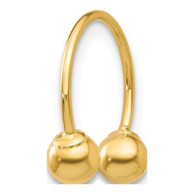 14K Yellow Gold 12mm Single Hoop Earring – view 2