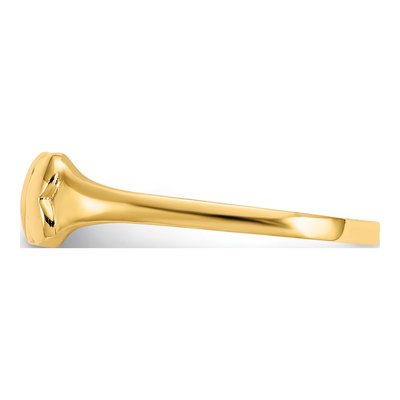 14K Yellow Gold Two Hearts Baby Ring – view 3