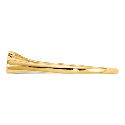 14K Yellow Gold Baby Script Ring – view 3