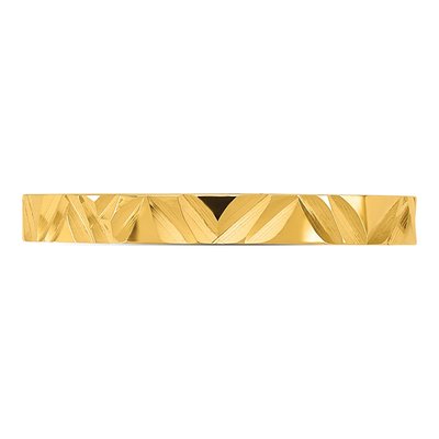 14K Yellow Gold Zig-Zag Baby Ring – view 3