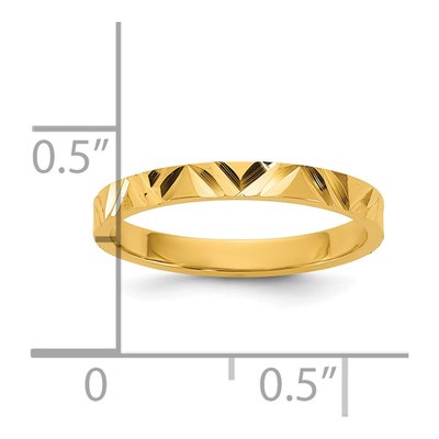 14K Yellow Gold Zig-Zag Baby Ring – view 4
