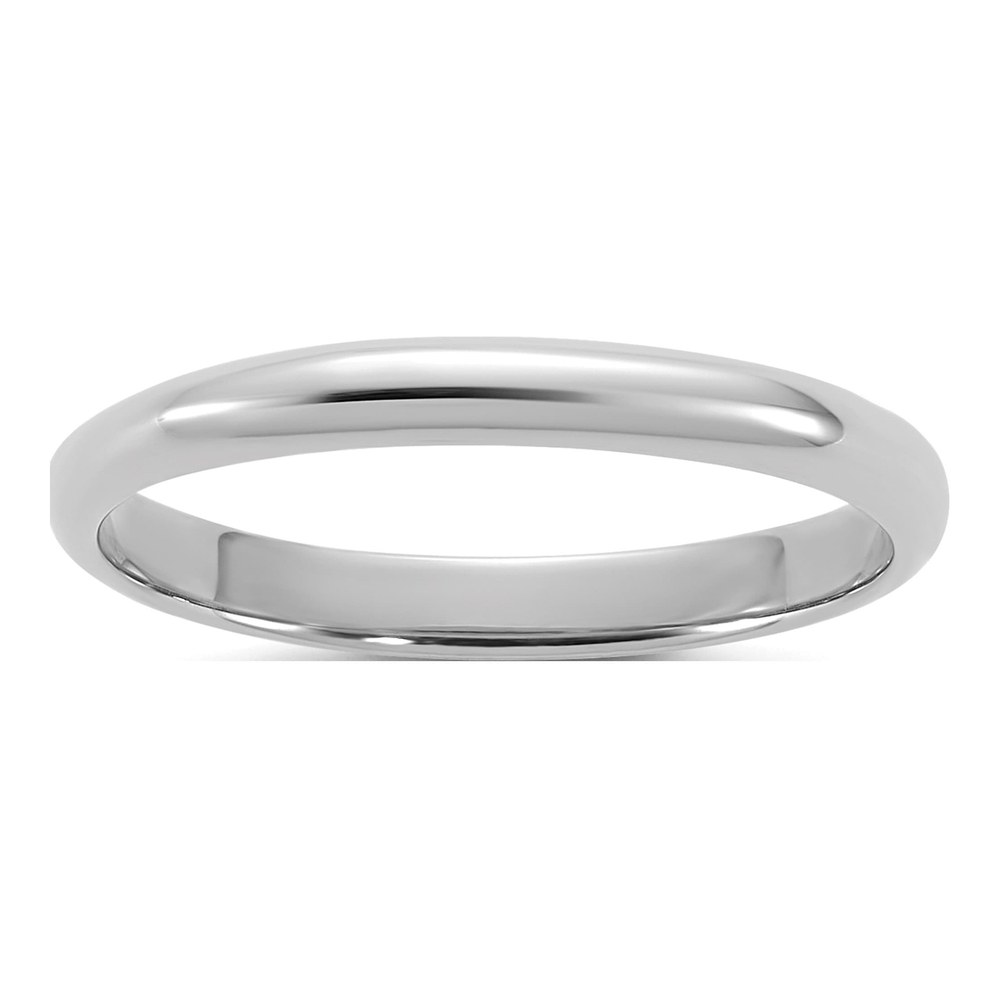 14K White Gold Rhodium-Plated Madi K Polished 2mm Half Round Band Size 3 Baby / Children's Ring