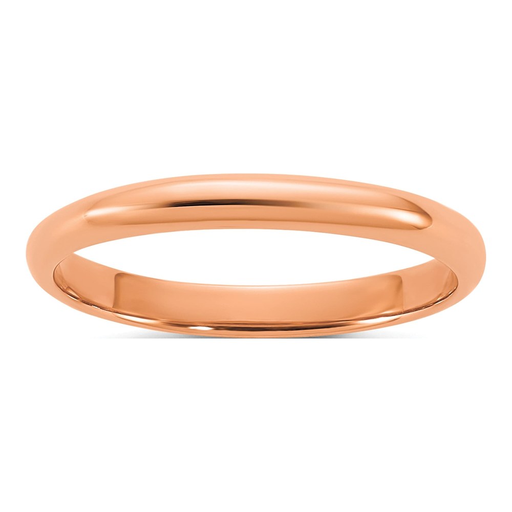 14K Rose Gold Madi K Polished 2mm Half Round Band Size 3 Baby / Children's Ring