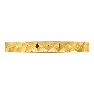 14K Yellow Gold Diamond-Cut Baby Ring – view 3