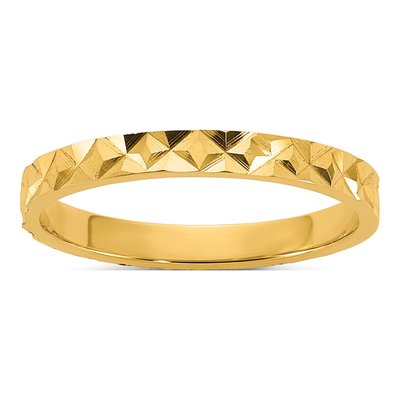14K Yellow Gold Diamond-Cut Baby Ring