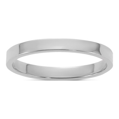 14K White Gold Baby Ring