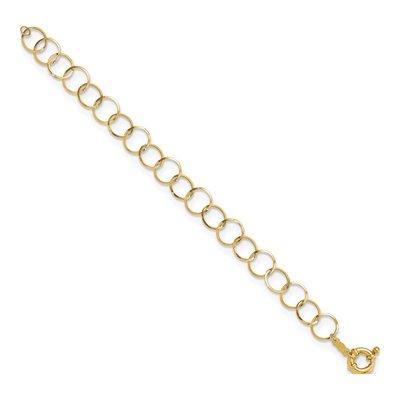 14K Yellow Gold Circle Bracelet – view 3