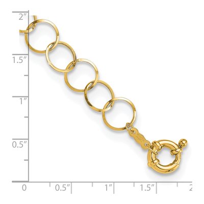 14K Yellow Gold Circle Bracelet – view 4
