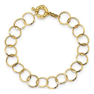 14K Yellow Gold Circle Bracelet – view 5