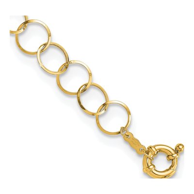 14K Yellow Gold Circle Bracelet
