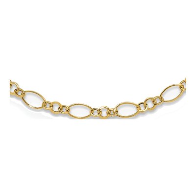 14K Yellow Gold Fancy Link Necklace