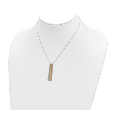 14K Tri-Color Gold Dangle Pendant Necklace – view 5