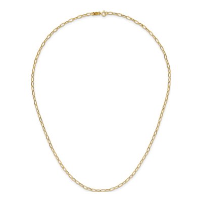 14K Yellow Gold 2.5mm Oval Open Link Chain – view 4