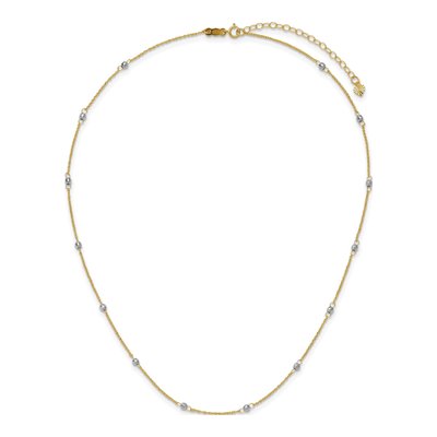 14K Two-Tone Gold Ropa Mirror Necklace – view 5