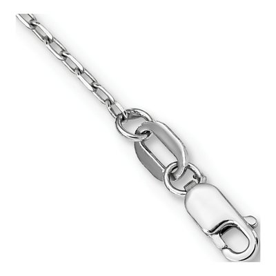 14K White Gold Rosary Necklace – view 5