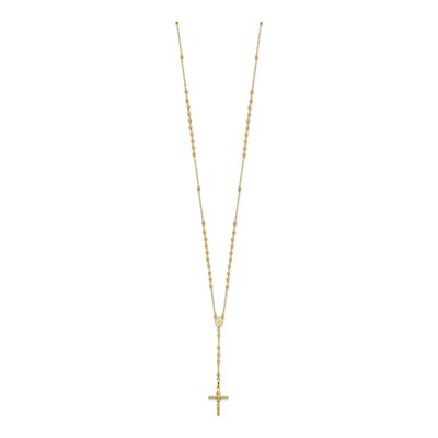 14K Yellow Gold 24-inch Rosary Necklace – view 3