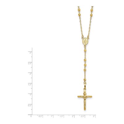 14K Yellow Gold 24-inch Rosary Necklace – view 4