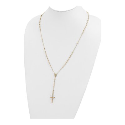14K Yellow Gold 24-inch Rosary Necklace – view 5